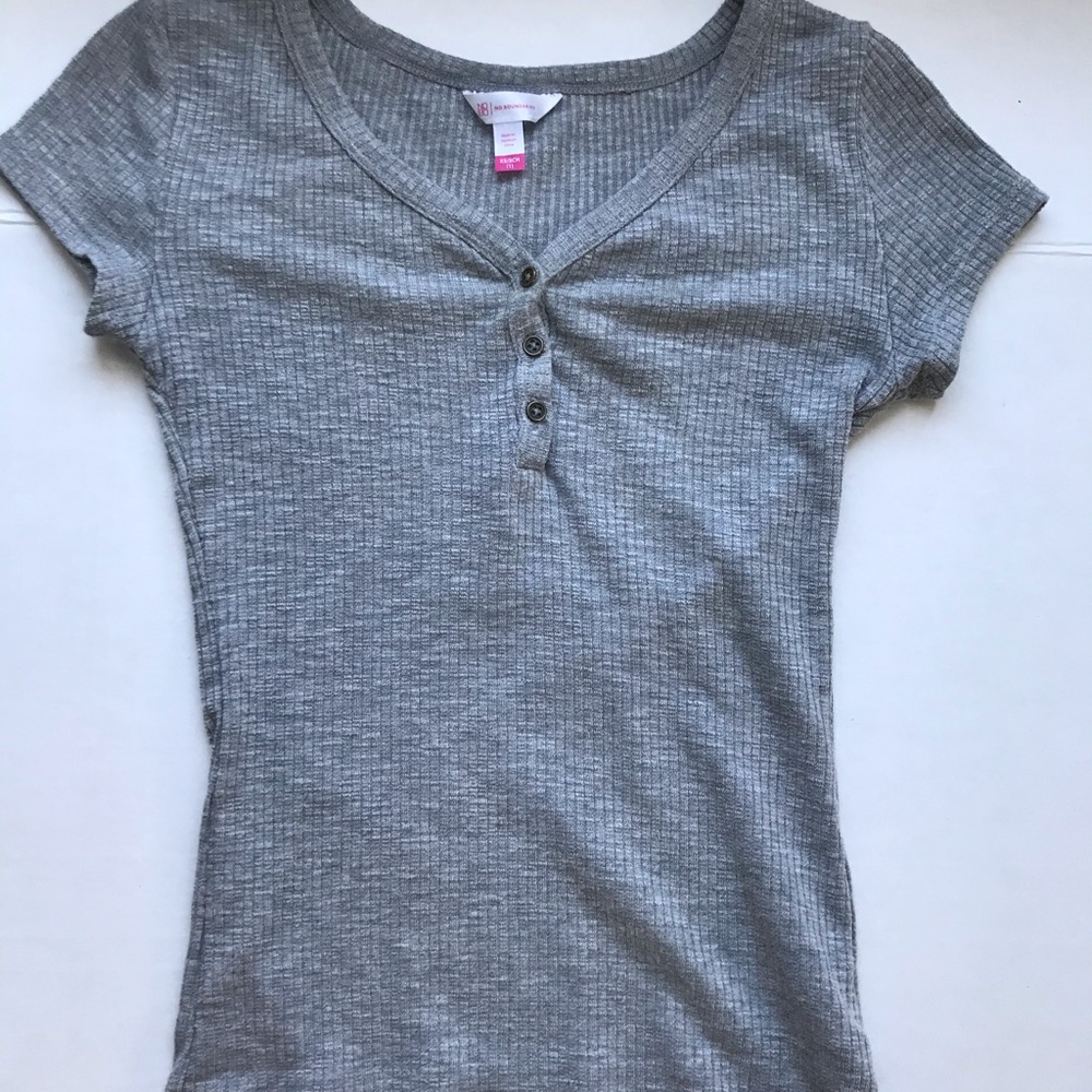 No Boundaries Button Up Tee